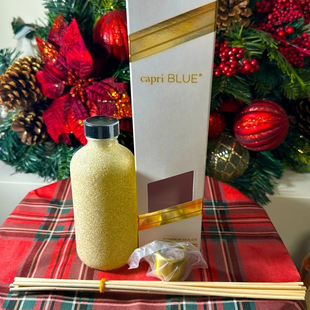 Capri Blue Glam Reed Diffuser - 8 Fl Oz - Pumpkin Dulce
